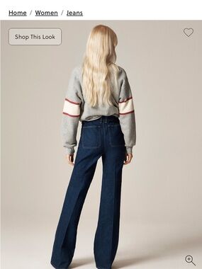 Petite vintage flare jean with flap pockets size 29p jeans from j crew